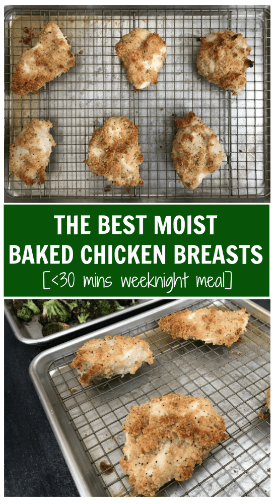 Think you don't need another chicken recipe? Think again! These moist baked chicken breasts are so juicy and tender, you'll never bake chicken another way! 