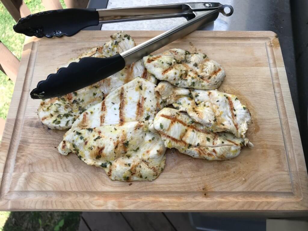 Grilled lemon chicken is a light chicken dish packed with tons of flavor from fresh lemon, garlic, oregano and parsley.