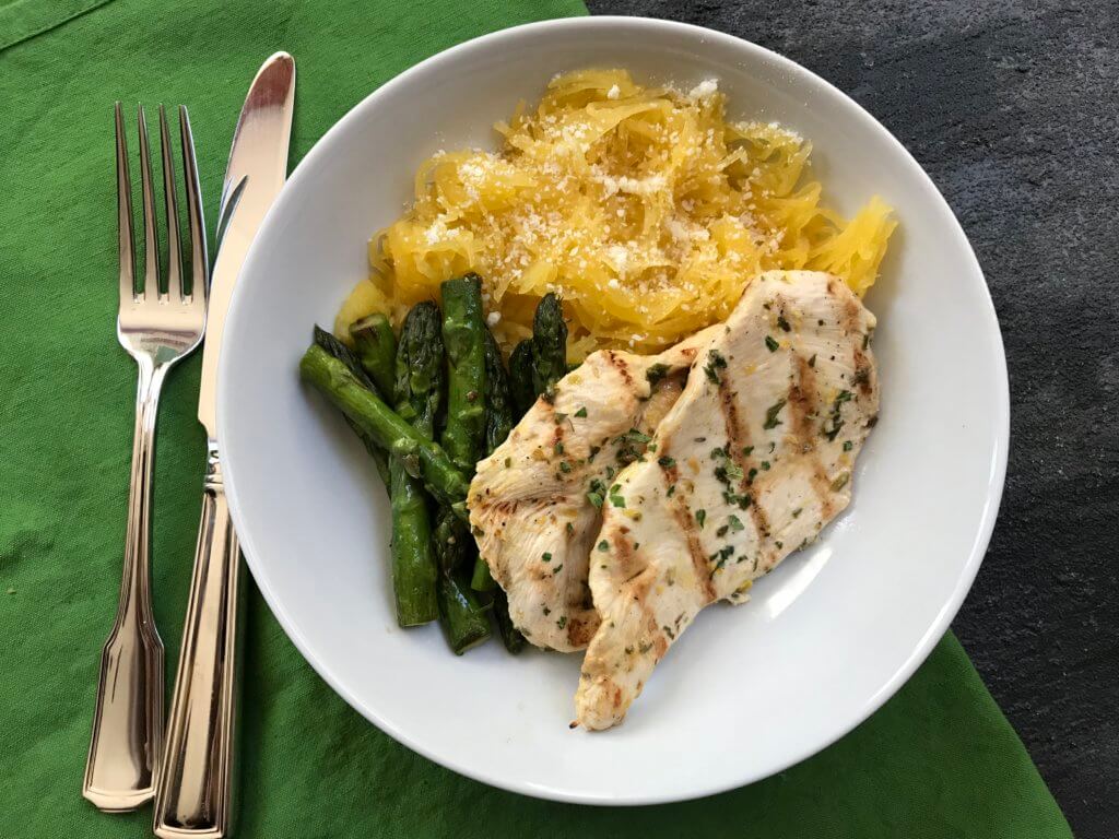 Grilled lemon chicken is a light chicken dish packed with tons of flavor from fresh lemon, garlic, oregano and parsley.