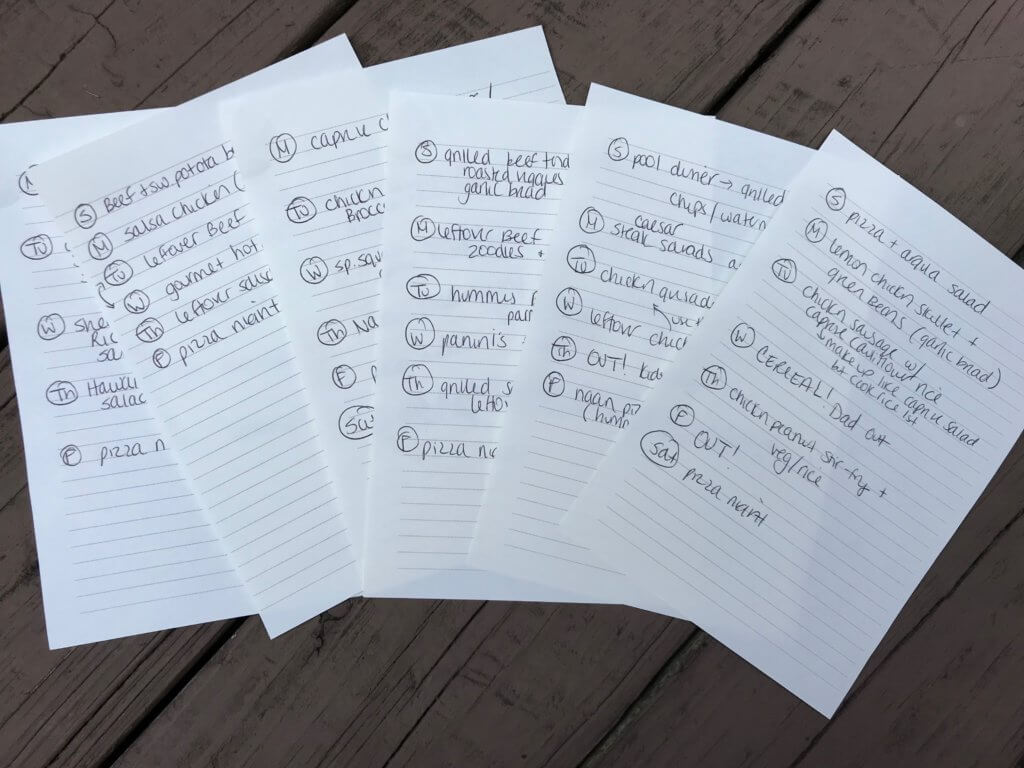 Need a little weeknight meal inspiration? Look no further than these no-fuss, customizable, real-life dinner menus! Kid and parent approved!