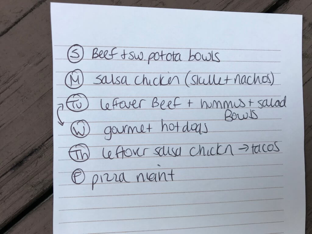 Need a little weeknight meal inspiration? Look no further than these no-fuss, customizable, real-life dinner menus! Kid and parent approved!