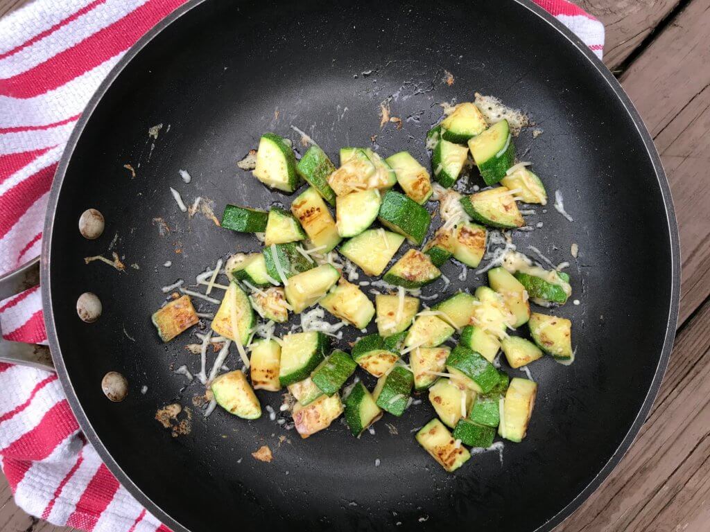 Easy 10-Minute Parmesan Zucchini is one healthy side that pairs well with any main dish. All you need is 4 ingredients, 10 minutes, and one hot skillet!