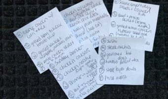 Feeling like you are in a weeknight dinner menu slump? Look no further than these real dinner menus approved by Mom, Dad, and 3 particular eaters in the Serbinski house.