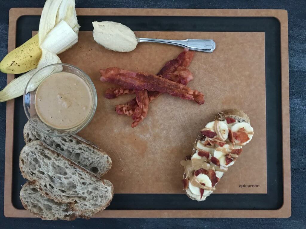 IMG_3360 - Mom to Mom Nutrition This Elvis Hummus Breakfast Toast has all of the ingredients the king of rock n’ roll would love, plus a few extra healthy ingredients you can’t pass up.