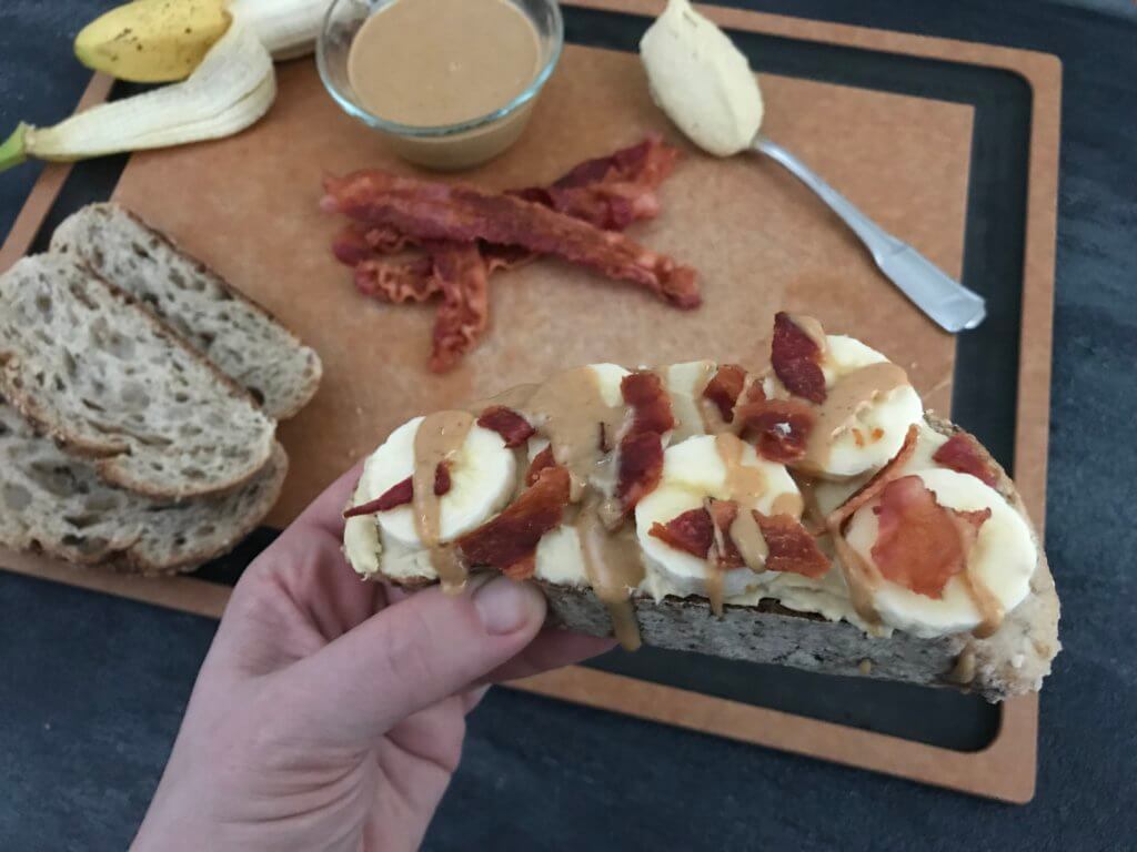 IMG_3365 - Mom to Mom Nutrition This Elvis Hummus Breakfast Toast has all of the ingredients the king of rock n’ roll would love, plus a few extra healthy ingredients you can’t pass up.