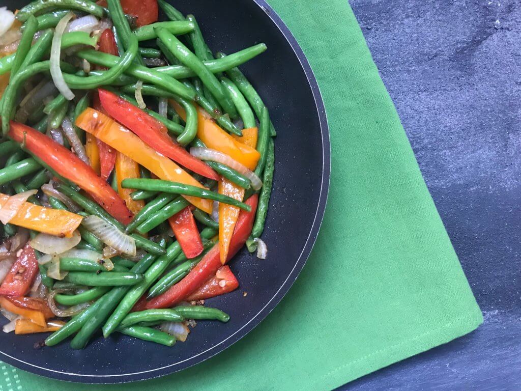 Veggie Sauté with Garlic and Soy Sauce is one simple, fresh side dish made in just under 15 minutes and is customizable with your families favorite veggies! 