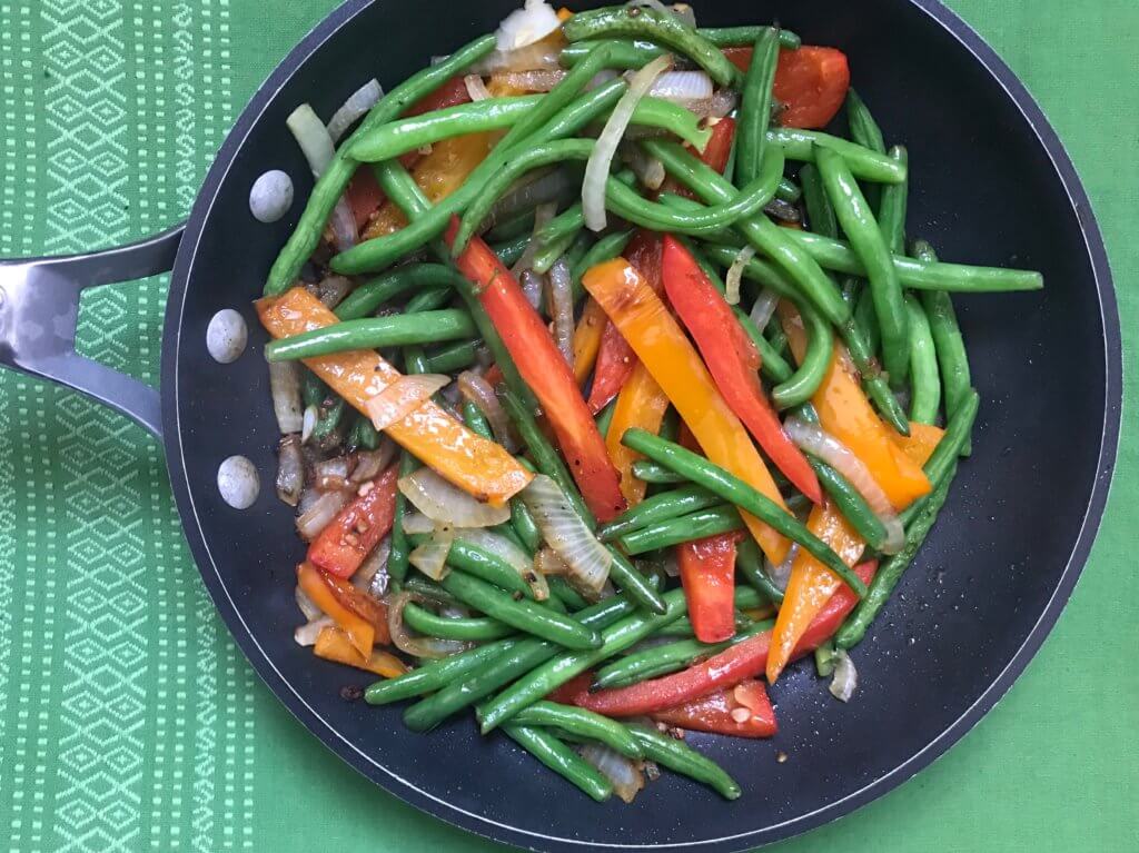 Veggie Sauté with Garlic and Soy Sauce is one simple, fresh side dish made in just under 15 minutes and is customizable with your families favorite veggies! 