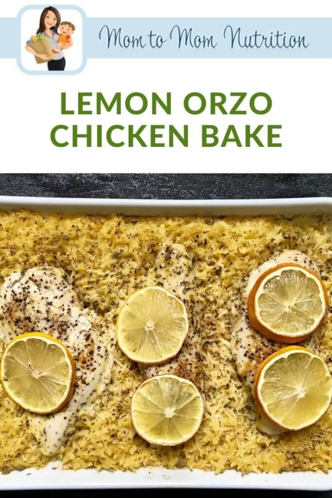 Lemon Orzo Chicken Bake is a one-dish meal full of bright lemon flavor and created with standard pantry staples you are sure to have on hand.
