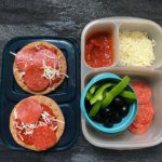Homemade pizza lunchables.