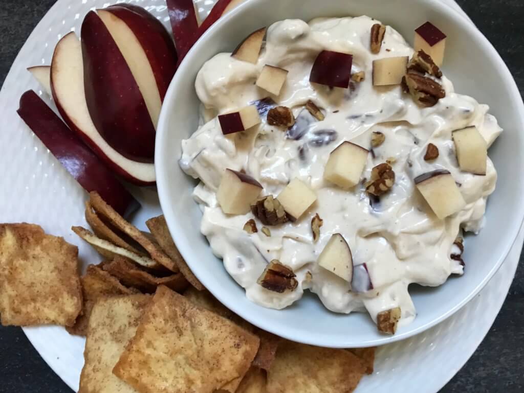 Homemade Apple Pie Dip has all the flavors, spices, and apple goodness found in a baked apple pie, but in a delicious dip form! Just in time for apple season and fall gatherings. 