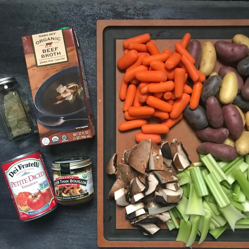 IMG_6398 - Mom to Mom Nutrition With the help of a few flavorful shortcuts and lots of Italian essentials like garlic, onion, and basil, Slow Cooker Italian Beef Stew is sure to be a cold weather staple in your kitchen this winter.