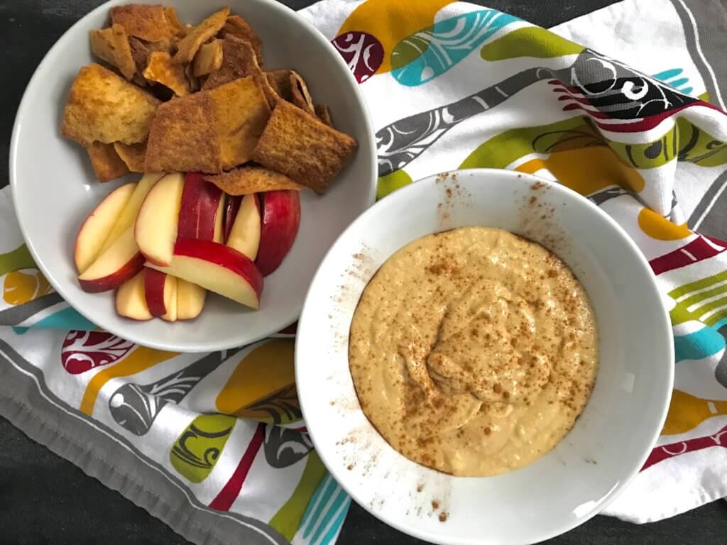 Apple Butter Hummus is a sweet and savory dip perfect for an after-school snack, lunchbox treat, or a spread for any event needing a quick and delicious appetizer. 