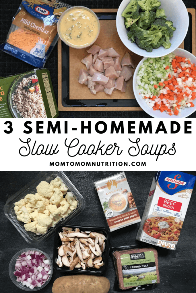 3 Semi-Homemade Slow Cooker Soups take store-bought shortcuts to get a warm bowl of soup on your table in no time. 