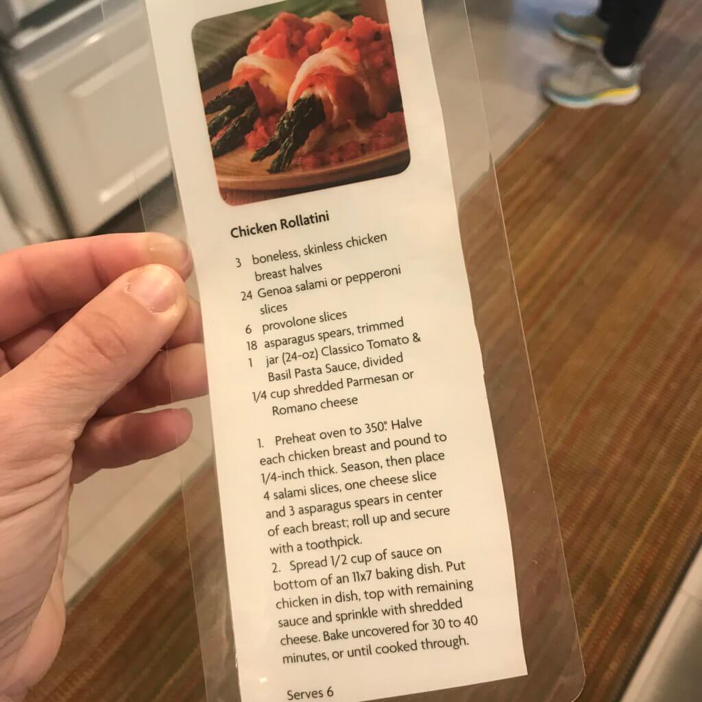 Chicken Rollatini takes any chicken breast to the next level. The chicken is stuffed, rolled, topped with marinara and cheese and baked to perfection. A dish the entire family will love!