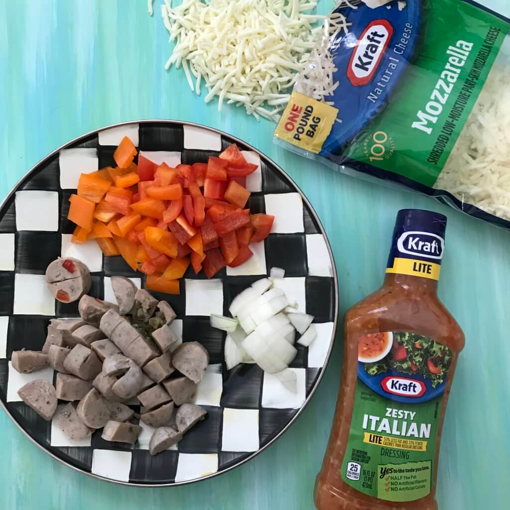 Skillet Sausage and Peppers is a quick, colorful dinner ready in less than 20-minutes. All you need is a few staple ingredients and a hot skillet, and dinner is ready!