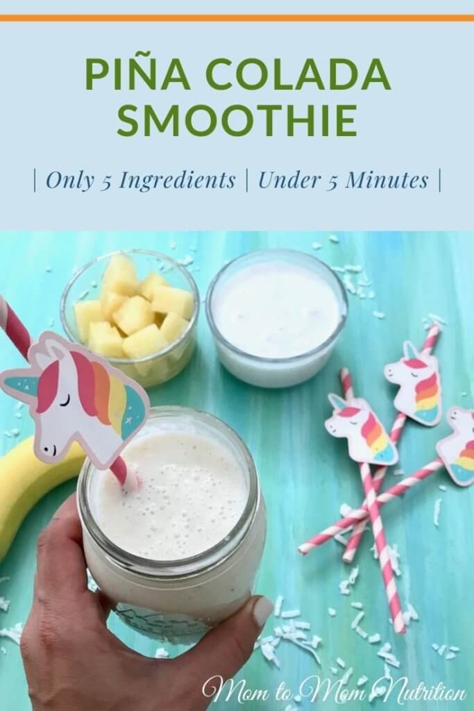 #ad Start your day with ease, convenience and great taste with this Pina Colada Smoothie. Made with canned fruit, you can get the comfort of a warm weather vacation from your kitchen! @CansGetUCooking #CansForComfort  #kidfriendlyrecipes #pinacoladarecipes #pinacoladasmoothie #smoothierecipes #smoothieshealthy