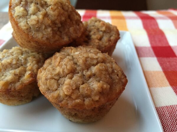 Banana bread mini muffins.