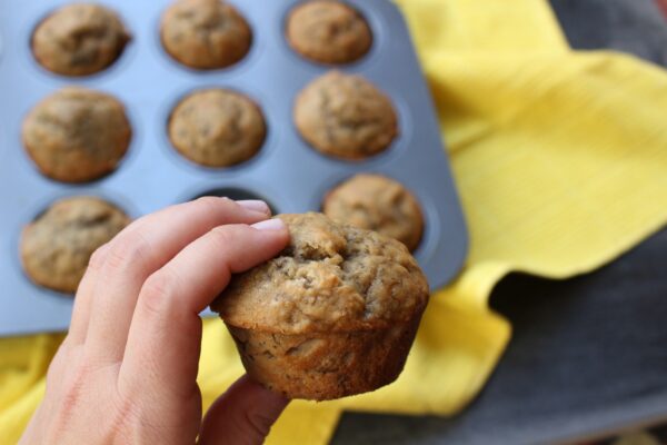 Easy banana bread muffins.