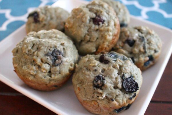 Blueberry yogurt muffins.