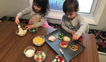 A Christmas Cookie Decorating Station is a simple, fun holiday-inspired activity for kids of all ages. Assemble the station based on your family's preferences for cookies, frosting, and toppings!