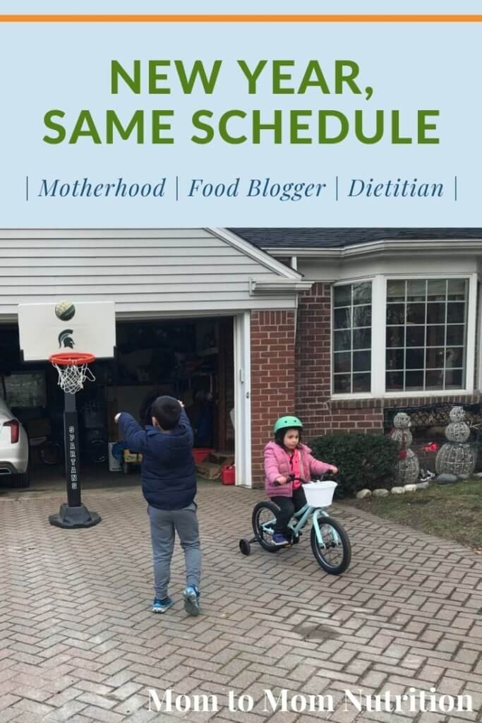 New year, same schedule when it comes to co-parenting our four young children. Take a look at our at-home and work schedules.