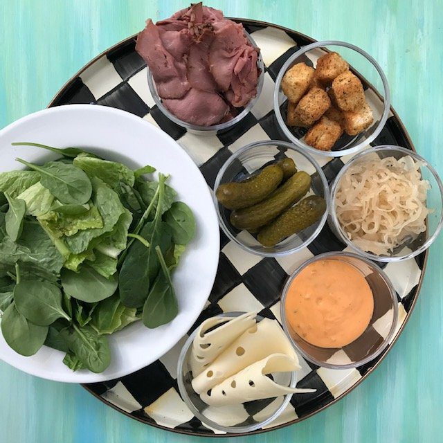 Today’s Homemade Reuben Salad is just that: A Reuben sandwich deconstructed in salad form. Light, good for you, and packed full of nutritious ingredients.