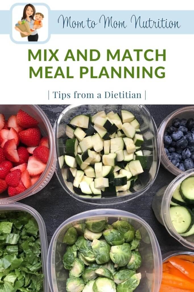 Mix and Match Meal Planning helps you create a meal plan based on ingredients you have on hand to help solve the question, “What’s for Dinner, Mom?”