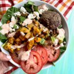 This Southwest Beef Burger Salad brings flavor and nutrition together in a veggie-centric, protein-packed salad that combines leftover grilled beef burgers with leafy greens and crunchy toppings. 
