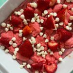 Easy Strawberry Cheesecake Bars are a semi-homemade sweet treat for all ages! A few store-bought ingredients and no cheesecake setting and baking involved. 