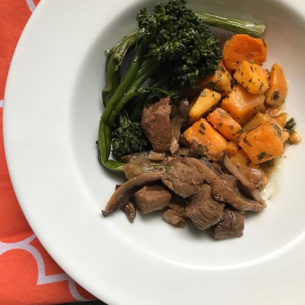 Get a nutritious dinner on the table with minimal ingredients and little kitchen prep with Slow Cooker Beef Tips and Mushrooms.