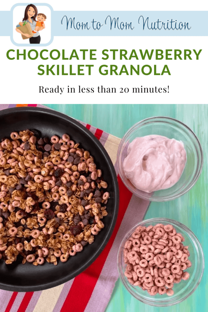 Ready in less than 20 minutes, this Chocolate Strawberry Skillet Granola is packed with chocolate and strawberry flavor in every bite.