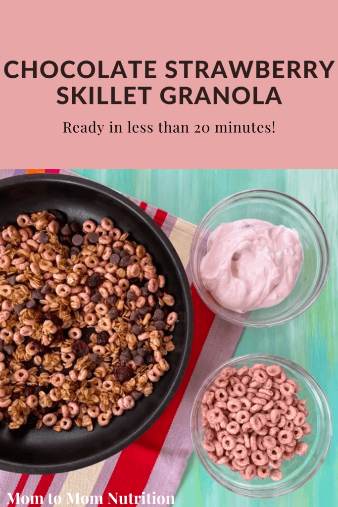 Ready in less than 20 minutes, this Chocolate Strawberry Skillet Granola is packed with chocolate and strawberry flavor in every bite.