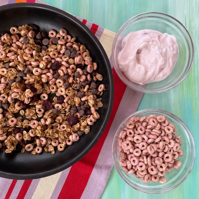 Chocolate Strawberry Skillet Granola – Mom to Mom Nutrition