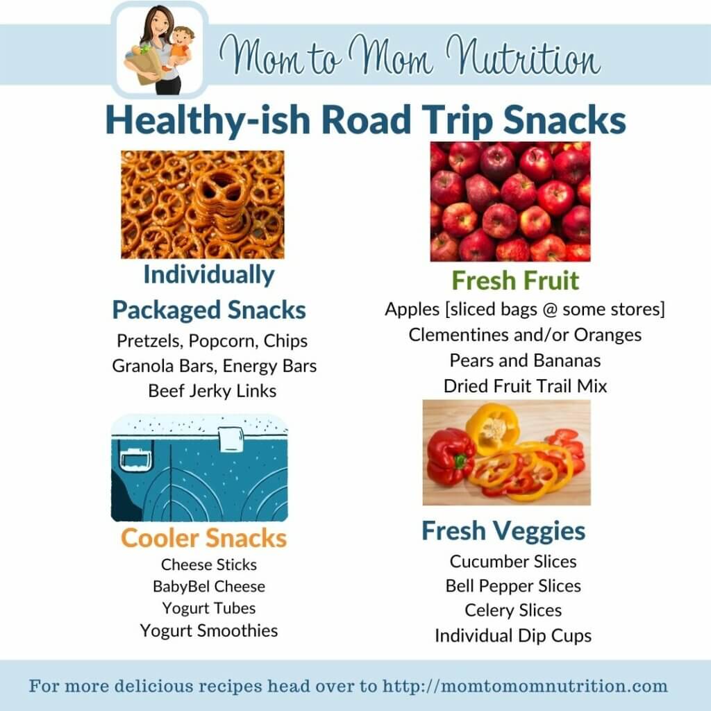 Heading out of town and preparing your family for a few hours on the road together? Be sure to pack one or more of these healthy road trip snacks! 