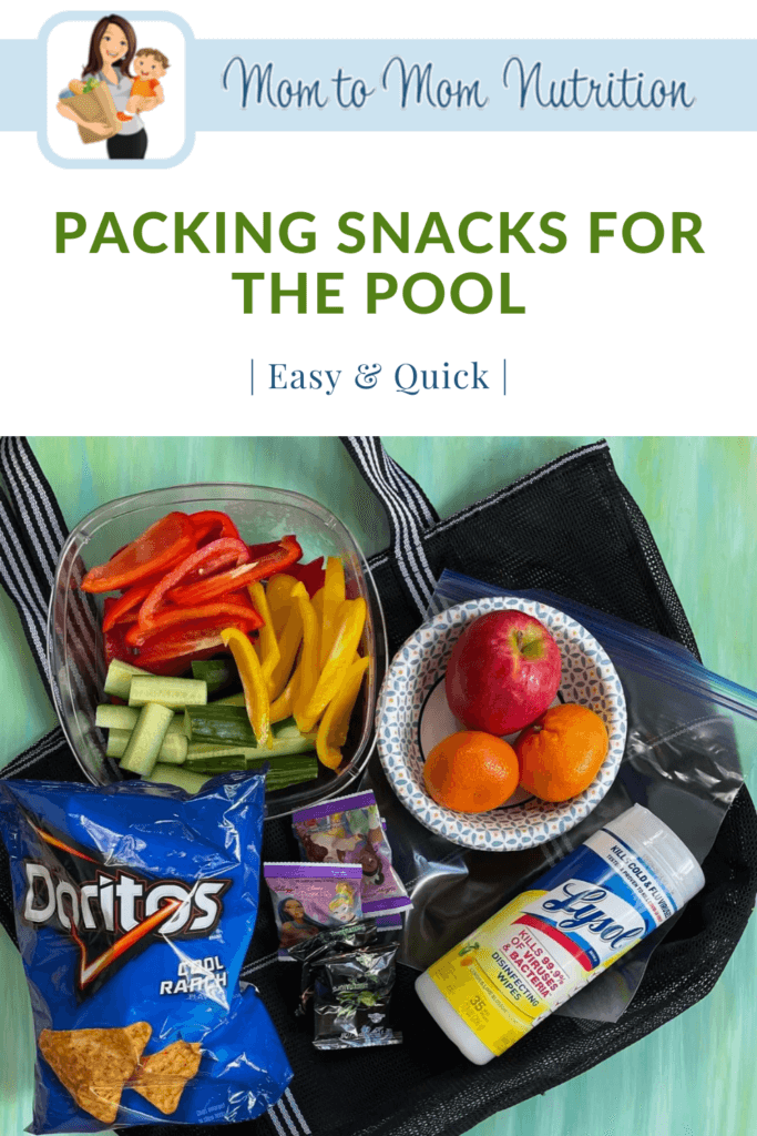 - Mom to Mom Nutrition Do you find your kids are just as hungry at the pool as the park? Then grab this list of healthy snacks for the pool bag!
