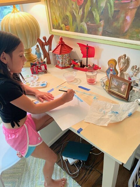 My creative, kind, artsy, fartsy [she'd kill me knowing I rhymed and wrote fart here], funny girl turns 7 FRIDAY!