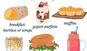 All 6 of these breakfast ideas can be made in advance, and preferably with the help of your kids! If you find yourself short on time in the morning but want a homemade breakfast, then this post is for you! 