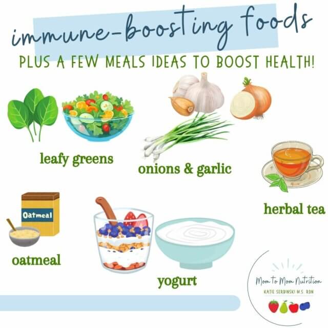 Immune Boosting Foods - Mom to Mom Nutrition Fight-off a common cold with these food and meal ideas that have been shown to boost the immune system.