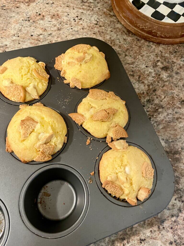 These lemon cheesecake muffins are the perfect easy treat for lemon lovers! Made with just a few simple ingredients including lemon cake mix, they come together quickly for a delicious homemade dessert.