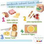 While sandwiches are the easiest lunch option, if your child won't eat them, YOU need options. Here are 4 healthy non-sandwich school lunch ideas!  