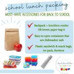 Here are a few school lunch accessories that have helped me, a busy Mom of 4 school-age children, pack lunches with efficiency and ease each week. 