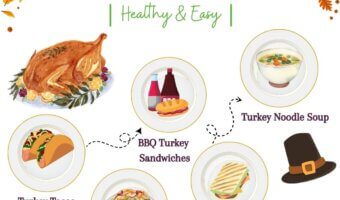 Have extra turkey from your holiday dinner? Here are 5 easy leftover turkey recipes that will help you to gobble it down!