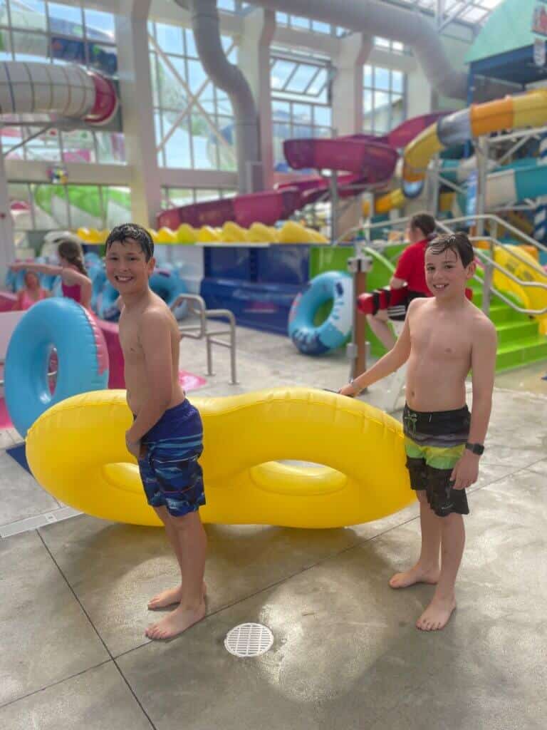 Take a trip to Frankenmuth, MI + Bavarian Blast Indoor Waterpark Review by a Mom of 4 expert waterpark adventurers. 