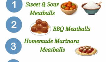 Fast and family-friendly! Try these 5-ingredient (or less) frozen meatball slow cooker dinners with easy homemade sauces. Perfect for busy weeknights.