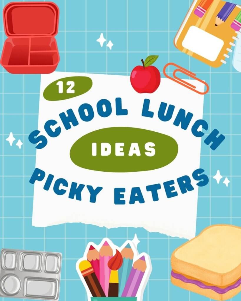 12 - Mom to Mom Nutrition Here are 12 easy school lunch ideas for picky eaters that strike the right balance between comfort and variety. These ideas work for both elementary and middle school kids—and they actually get eaten!