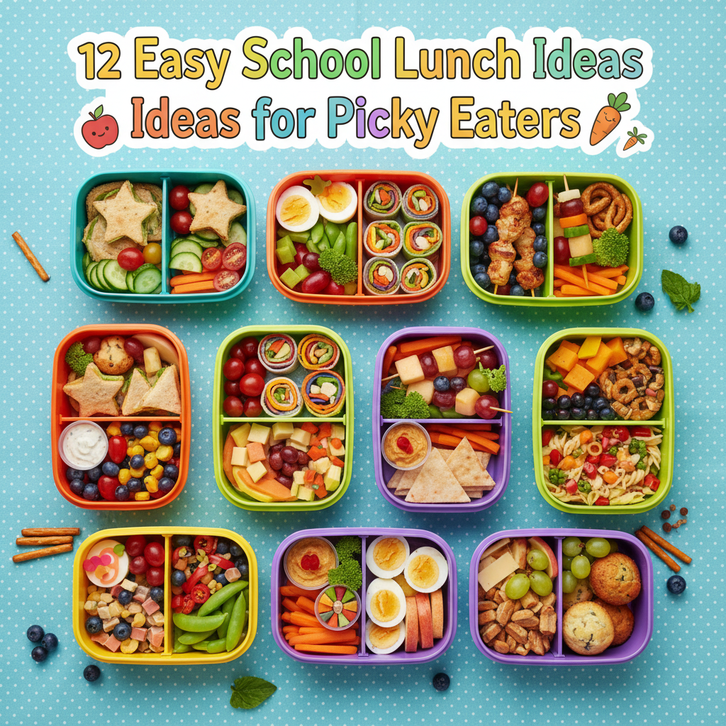 generated-image-1 (9) - Mom to Mom Nutrition Here are 12 easy school lunch ideas for picky eaters that strike the right balance between comfort and variety. These ideas work for both elementary and middle school kids—and they actually get eaten!