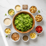 Nana’s Caesar salad dressing is the base of this easy customizable dinner. Build your own Caesar salad bowls with chicken, shrimp, steak, or veggies for a meal that’s quick, fresh, and family-approved.