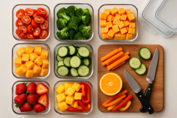 Meal prep doesn’t have to mean cooking all day Sunday. Learn how to start simple meal prep with just 2–3 foods per week and make meals easier all week long.