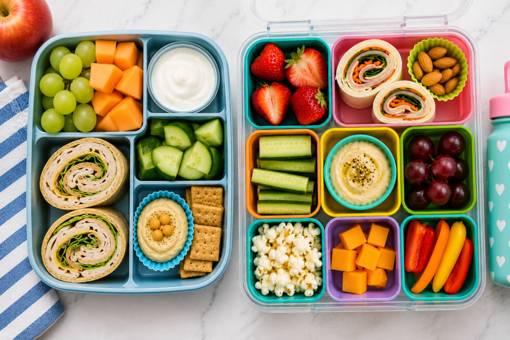 SDDP More Lunchboxes - Mom to Mom Nutrition Packing school lunch for a picky eater doesn't mean making something completely different. Learn how to use the Same Dinner Different Plate method for lunchboxes — from a Registered Dietitian mom of four.