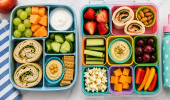 Packing school lunch for a picky eater doesn't mean making something completely different. Learn how to use the Same Dinner Different Plate method for lunchboxes — from a Registered Dietitian mom of four.